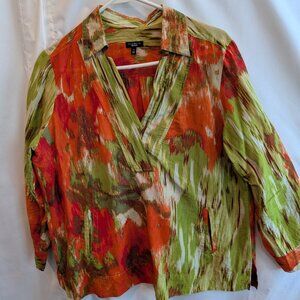 Talbots Cotton Light Weight Pullover Jacket 14